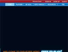 Tablet Screenshot of disasterhero.com
